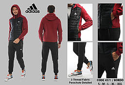 Чоловічий зимовий спортивний костюм Adidas з капюшоном Туреччина, фото 6