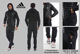 Чоловічий зимовий спортивний костюм Adidas з капюшоном Туреччина, фото 5