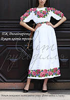 Заготовка для вишивки "Сукня дизайнерська ПЖ Дизайнерська Букет квітів троянд" (Світ рукоділля)