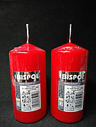 Свічка стовпчик червоний Bispol 60/120 мм 38 годин, фото 3