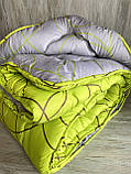 Стьобана тепла ковдра на холлофайбері Арда полуторного розміру 150*210 см., фото 7