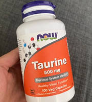 Таурин NOW Taurine 500 mg 100 кап