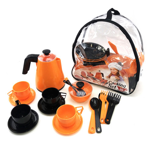 Набір посуду Cooking Set в сумці 1504 Юніка 39 предметів чайник каструлі сервіз дитяча іграшка для дітей кухня