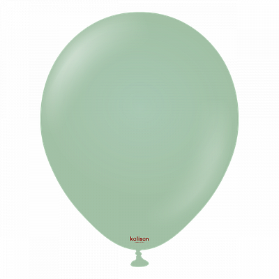 Kalisan 12" Зимовий зелений (Winter Green). Шары воздушные латексные пастель без рисунка Мін.замовлення 10 шт