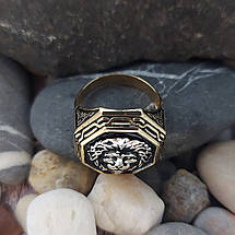 Лев печатка перстень, фото 4