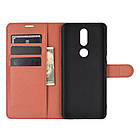 Чохол-книжка Litchie Wallet для Nokia 2.4 Brown, фото 2