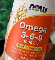 Жирні кислоти Omega 3-6-9 NOW Foods Omega 3-6-9 250 капс риб'ячий жир