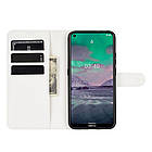 Чохол-книжка Litchie Wallet для Nokia 3.4 White, фото 6