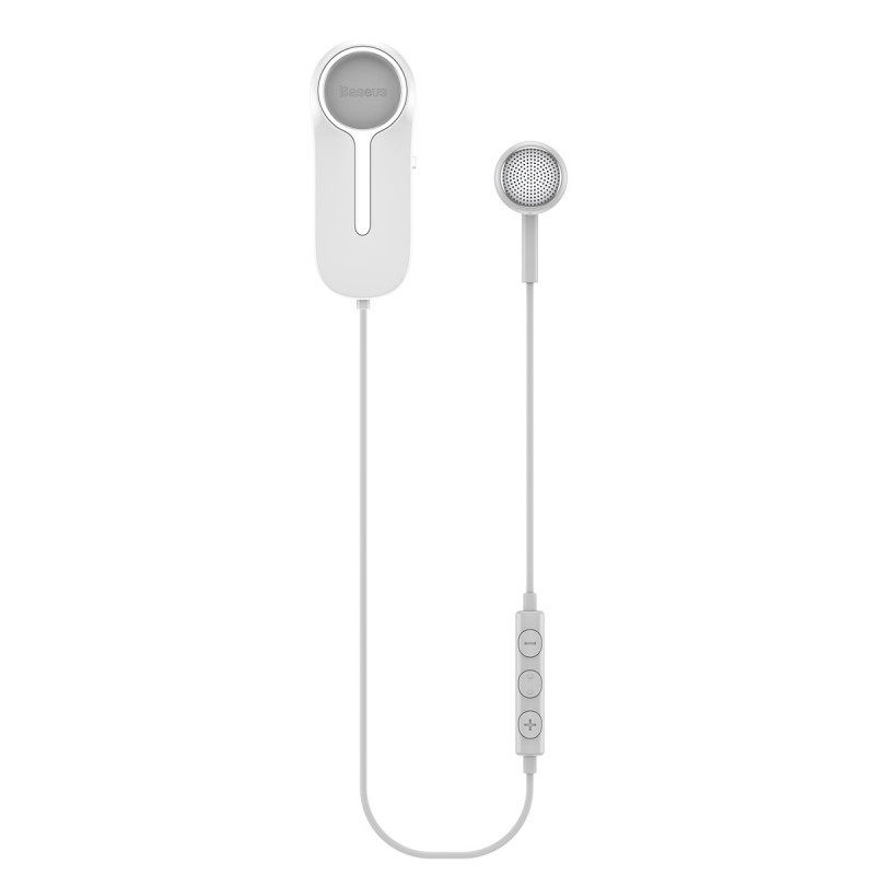 Бездротова Bluetooth-гарнітура з кріпленням Baseus Encok Wireless Earphone A06 White (NGA06-01)