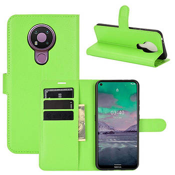 Чохол-книжка Litchie Wallet для Nokia 3.4 Green