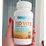 Мультивітаміни для дітей Now Foods Kids Vits 120 таб ягоди, фото 9
