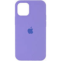 Чехол силиконовый Silicone Case для Apple iPhone 13 Pro (6.1) с закрытым низом- (Dasheen) Сиреневый