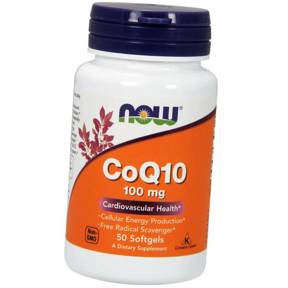 Коензим Now CoQ10 100 mg 50 гел капс