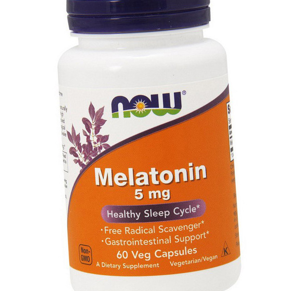 Мелатонин для Улучшения Сна NOW Melatonin 5 Мг 60 Капсул — Купить ...