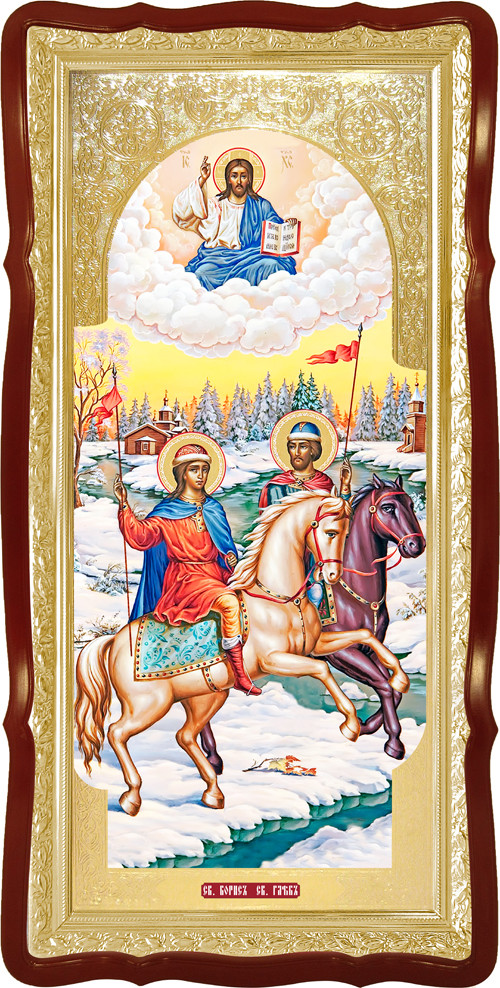 Святі Борис і Гліб велика храмова ікона
