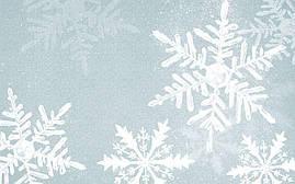 Фото-фон новорічний 120×75 см "Срібні великі сніжинки", фон для предметної зйомки ПВХ (банерна тканина)