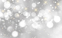 Фото-фон новогодний 120×75 см "Серебряный фон, звезды", фон для предметной съемки ПВХ (баннерная ткань)