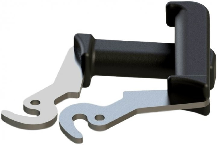 Ручка-гачок для котла типу Defro велика, фото 1