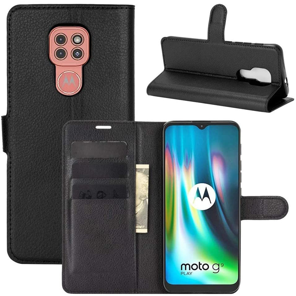 Чохол-книжка Litchie Wallet для Motorola Moto G9 Play Black