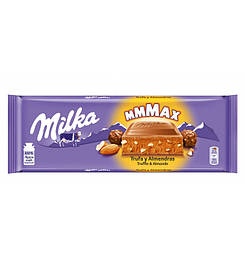 Milka Молочний шоколад із шоколадно-горіховою начинкою та подрібненим мигдалем 300g