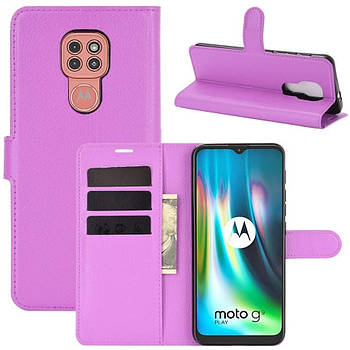 Чохол-книжка Litchie Wallet для Motorola Moto G9 Play Violet