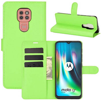 Чохол-книжка Litchie Wallet для Motorola Moto G9 Play Green