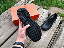 Чоловічі шкіряні кросівки Nike Zoom Pegasus 26X Black чорні водонепроникні, фото 6