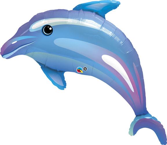 Q 42" Акула Фігура, фольгована фігура Dolphin Blue Shape, В УП