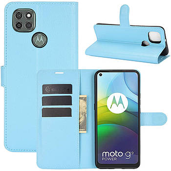 Чохол-книжка Litchie Wallet для Motorola Moto G9 Power Blue