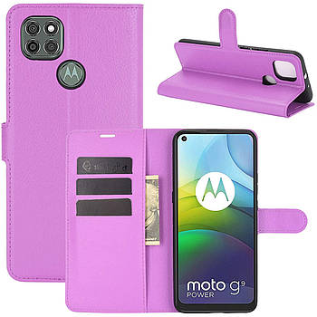 Чохол-книжка Litchie Wallet для Motorola Moto G9 Power Violet