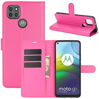 Чохол-книжка Litchie Wallet для Motorola Moto G9 Power Rose