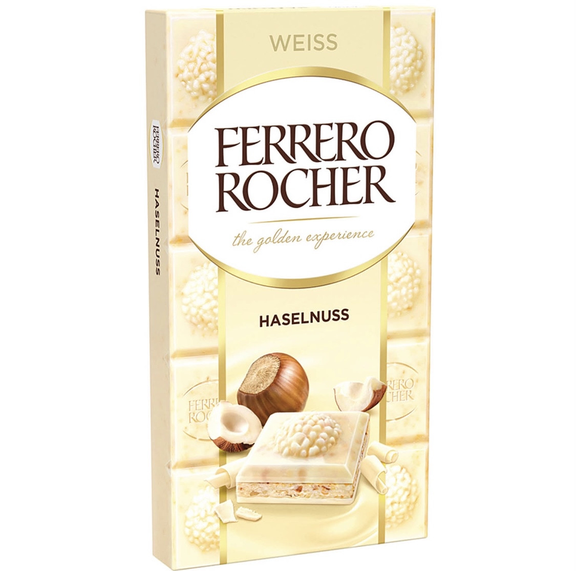 Ferrero Rocher Білий шоколад с шоколадно-горіховою начинкою 90g, фото 1