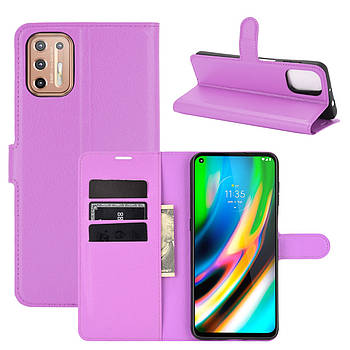 Чохол-книжка Litchie Wallet для Motorola Moto G9 Plus Violet