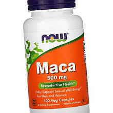 Маку перуанська NOW Foods Maca 500 мг 100 капсул