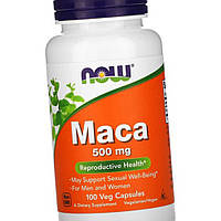 Маку перуанська NOW Foods Maca 500 мг 100 капсул