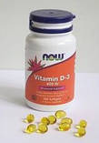 Вітамін Д 400 NOW Vitamin D-3 400 IU 180 гельових капсул, фото 8