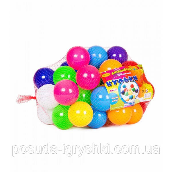 Кульки маленькі 50 шт в сітці діам 6 см вакуум 0263 Бамсик, фото 1