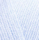 Alize SEKERIM BEBE (Секерім Бейбі) № 227 блакитний (Акрилова пряжа, нитки для в'язання), фото 2