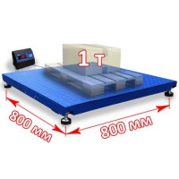 Ваги платформні до 1000 кг платформа 800х800 мм, фото 1