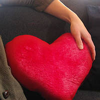 Мягкое плюшевое сердце-подушка 40 см Яркие подушки на диван Романтический подарок любимой девушке