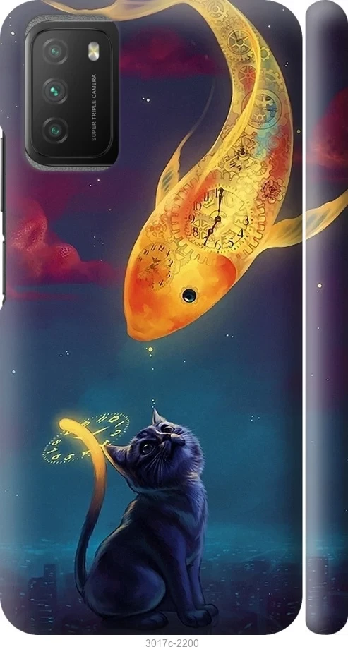 Чохол на Xiaomi Poco M3 Котячий сон "3017c-2200-47372"