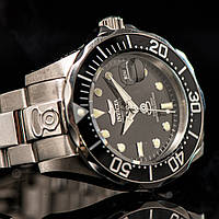 Чоловічий механічний наручний годинник Grand Diver Black 3044