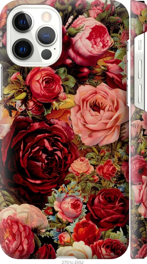 Чохол Apple iPhone 12 Pro Квітучі троянди "2701c-2052-47372"