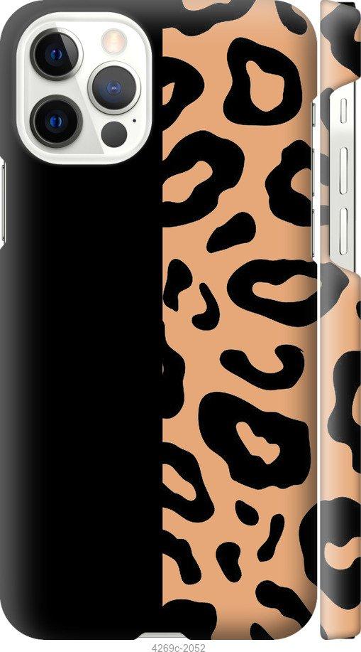Чехол на Apple iPhone 12 Pro Пятна леопарда "4269c-2052-47372"