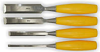 Набір стамесок 4 шт (6, 12, 18, 25 мм) пластикова ручка