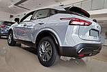 Захисна накладка на задній бампер для Nissan Qashqai J12 2021-2023 до-рестайлінг /чорн.нерж.сталь/, фото 4