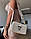 Жіноча сумка крос боді Karl Lagerfeld Milk Logo | Клатч Карл Лагерфельд Молочний з металевими заклепками, фото 5