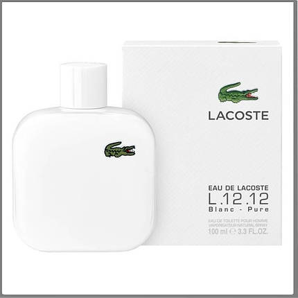 Lacoste Eau de L.12.12 Blanc туалетна вода 100 ml. (Лакоста Еау Де Лакоста 12.12 Бланк), фото 1