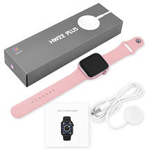 Смарт-годинник Apl Watch Series 6 HW22+ PLUS, Hi Watch, 44 mm Aluminium, бездротове заряджання, pink, фото 5