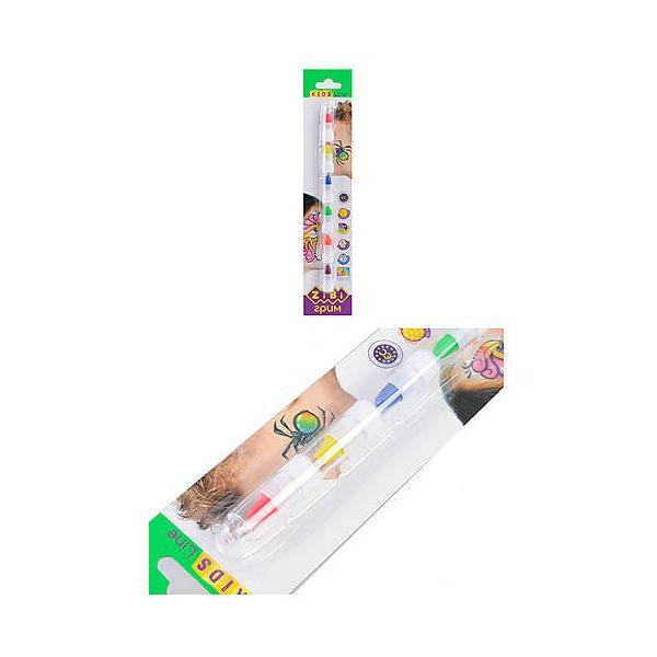 Карандаши для грима лица и тела ZiBi Kids Line неон 6 цветов (ZB.6571) - фото 2 - id-p1491378479